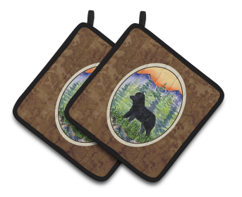 Schipperke Pair of Pot Holders