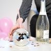 Silver Disco Ball Drink Tumbler Blush