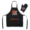 [Personalization Only] Bengals Apron & BBQ Mitt Set