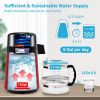 VEVOR 1.1Gal Water Distiller, 0.3Gal/H, 750W Distilled Water Maker Machine 0-99H Timing Setting Temp Display