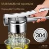 1pc 304 Stainless Steel Manual Juicer; Household Lemon Squeezer; Multi-purpose Fruit Juicer;