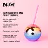 Rainbow Disco Ball Tumbler Blush