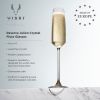 Reserve Julien Crystal Champagne Flute Glasses Viski