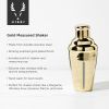 Belmont Measured Cocktail Shaker in Gold Viski