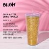 Glam Double Walled Glitter Tumbler Blush