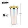 Iridescent Drink Tumbler Blush