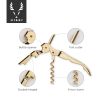 Belmont 24k Signature Double-Hinged Corkscrew in Gold Viski