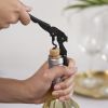 Truetap: Double-Hinged Corkscrew in Matte Black with Black