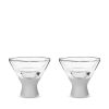 Glass FREEZE Martini Glass (set of two) in Gray by HOST