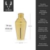 Belmont Measured Cocktail Shaker in Gold Viski