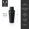 Titanium Cocktail Shaker in Black Viski