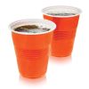 16 oz Orange Party Cups, 50 pack by True
