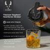 Titanium Staghead Strainer in Black Viski