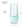 Champagne FREEZE in Seafoam Tint (set of 2) by HOST