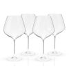 Reserve Inez Crystal Burgundy Glasses Viski