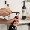 Truetap Soft Touch Black Double Hinged Corkscrew by True
