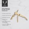Belmont 24k Signature Double-Hinged Corkscrew in Gold Viski