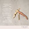 Copper and Gold Corkscrew by Twine