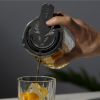 Titanium Staghead Strainer in Black Viski