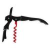 Truetap: Double-Hinged Corkscrew in Matte Black with Red Wo