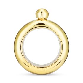 Gold 3 Oz Bangle Flask Blush