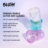 Mermaid Sparkle Glitter 1.5 Oz Shot Glasses Blush