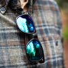 Matte Black with Olivine Lense Bottle Opener Sunglasses by F