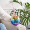 Rainbow Disco Ball Tumbler Blush