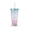 Mermaid Glitter 24 Oz Drink Tumbler Blush