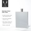 Harrison Slim Flask in Stainless Steel Viski