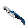 Truetap: Double-Hinged Waiter's Corkscrew in Metallic Blue