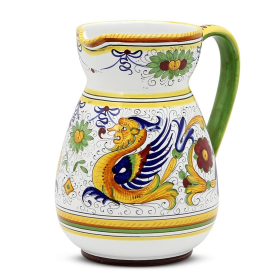 RAFFAELLESCO: Pitcher (size: 6 WIDE X 10 High (1 Liter) (Dimensions measured in Inches))