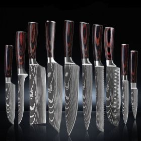 6 Piece Set 8 Piece Set 10 Piece Set Knife Chef's Knife Kitchen Knife Cooking (Option: 10piece set)